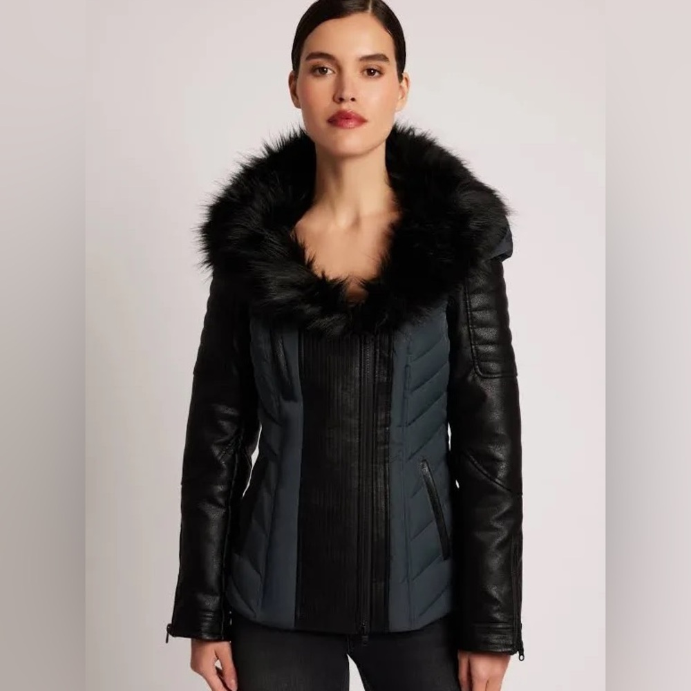 NWT BLANC NOIR Sophia Hooded Jacket SIZE L